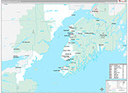 Kenai Peninsula Wall Map Premium Style